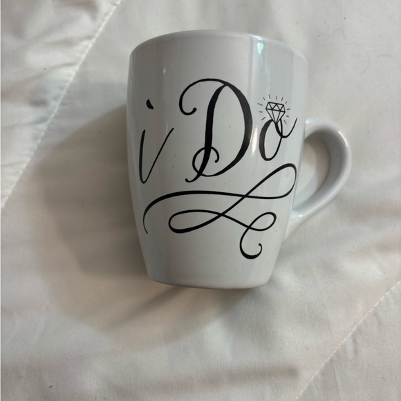 Other - White 'I Do' Mug I Do glass wedding coffee mug white with black writing
